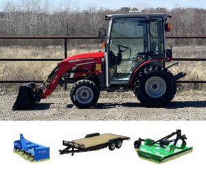 Massey Ferguson 1M.25H Cab Compact Tractor - Loader - Package Deal - Hydro
