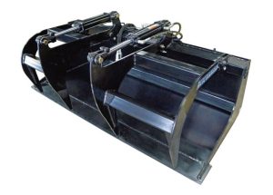 Blue Diamond Attachments - 60" Heavy Duty Grapple Bucket - Dual Clamps