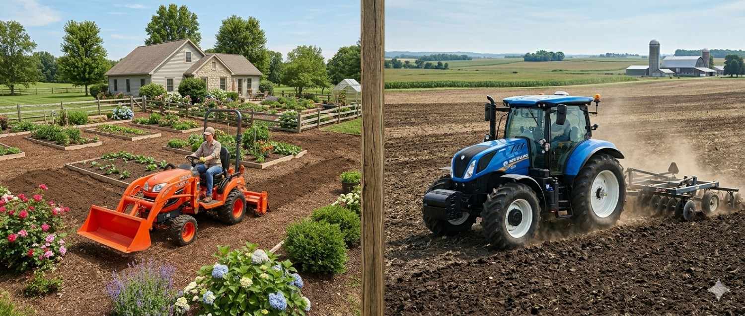 Compact Tractor Vs. Utility Tractor