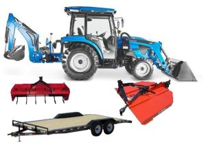 LS Tractor MT242HC Premium Hydro Compact Tractor - Cabin - Loader - Backhoe - Package Deal