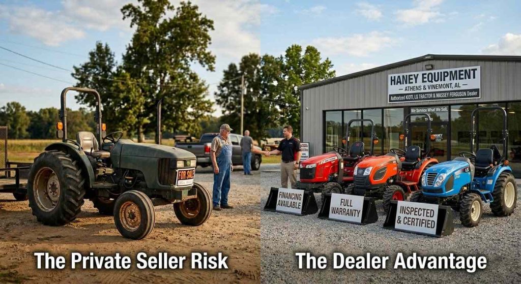 Where to Buy a Tractor in Alabama: Dealer vs. Private Seller