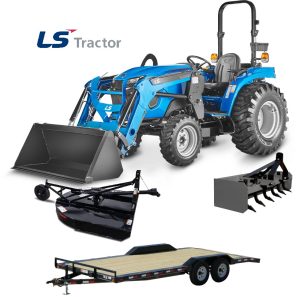 LS Tractor MT242HE Hydro Compact Tractor - ROPS - Loader - Package Deal
